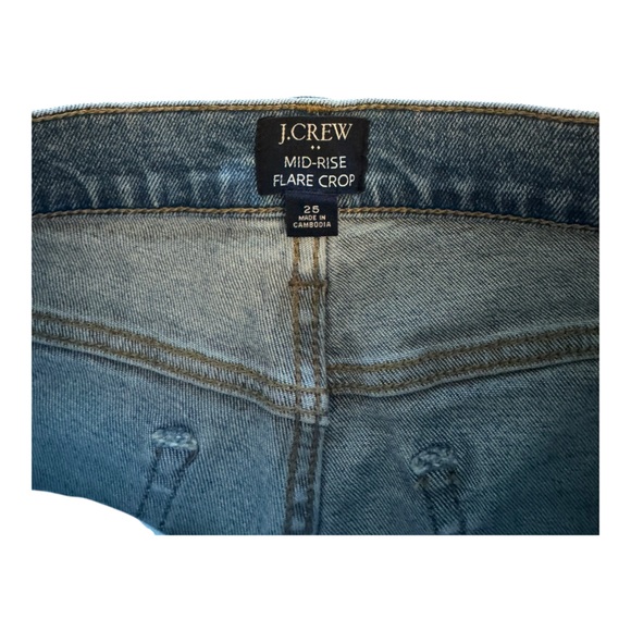 J. Crew Mid Rise Flare Crop - Picture 6 of 10
